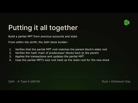 Rust x Ethereum Day - Zeth: An open source type 0 zkEVM framework