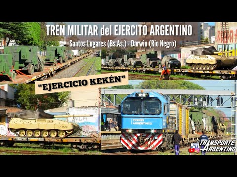 TREN MILITAR partiendo de Caseros (Bs.As.) hacia Darwin (Rio Negro) | EJERCICIO KEKÉN - 09/04/26