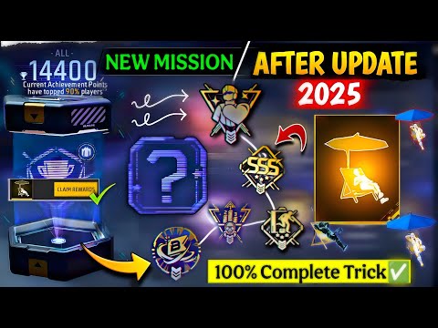 FINALLY🤩 New Achievement Mission 🤯| How To Complete All Achievement Mission In Free Fire 2025 Trick