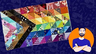 Finishing A Progress Pride Flag from Scraps
