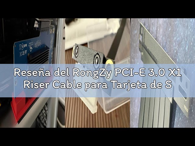 Vídeo relacionado con RongZy PCI-E 3.0 X1 Riser Cable para Tarjeta de Sonido/Grabación/Red/Expansión PCI-E 3.0 X1 Cable de Extensión Doble ángulo Recto Cable Length 20cm