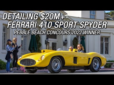 Thumbnail for Pebble Beach Concours Winner - Ferrari 410 Sport Spider Car Show Detailing by Ferrari 410 S