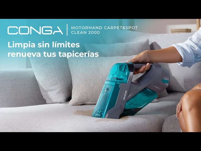 Limpiatapicerías de mano Cecotec Conga MotorHand Carpet&Spot Clean 2000 90W video