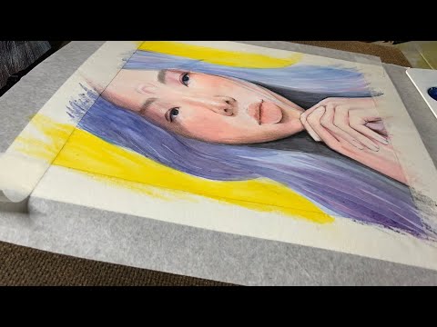 Sophia Kao Fanart/Watercolor Praticing/Song: Time by Sophia Kao feat. VannDa
