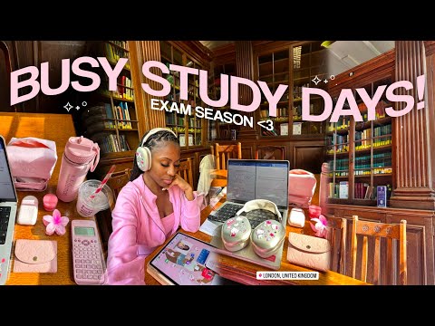 study vlog 💿 managing busy uni study days, productive study tips, exam motivation + student success