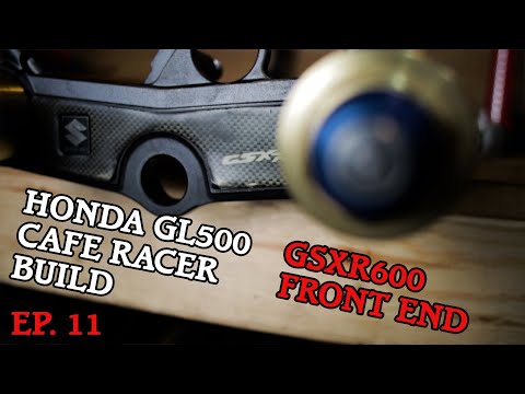 Honda GL500 / CX500 -  Cafe Racer Build -  Ep 11 - New GSXR Front End