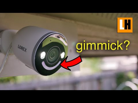 Lorex 4K Spotlight Indoor/Outdoor Wi-Fi 6 Sicherheitskamera mit intelligenter Sicherheitsbeleucht...