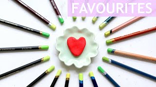 ♥️ Favourites: ALL Derwent Chartreuse Colour Pencils | Short Version 🎉 #swatches #derwentdrawing