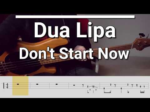 Dua Lipa - Don't Start Now (Bass Cover) Tabs