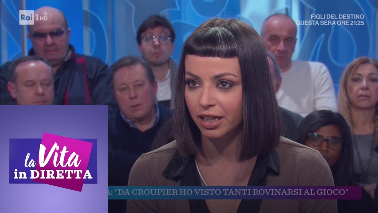 Rebecca: "da croupier ho visto tanti rovinarsi al gioco" - La vita in diretta 23/01/2019