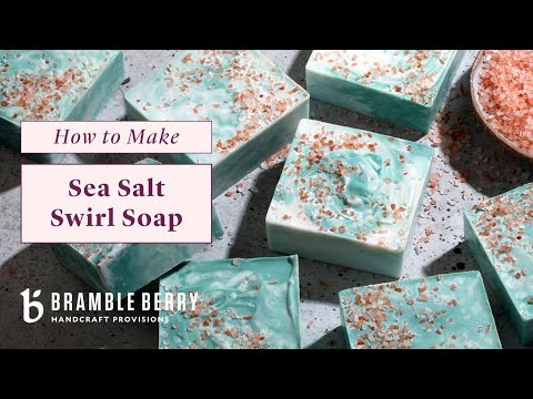 Anne-Marie Makes Sea Salt Swirl Soap - Palm-Free Soap Project | Bramble Berry