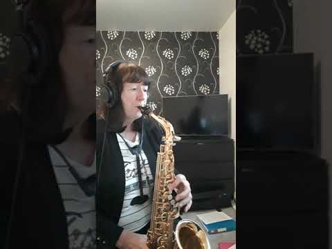 Ramblin Blues on alto saxophone