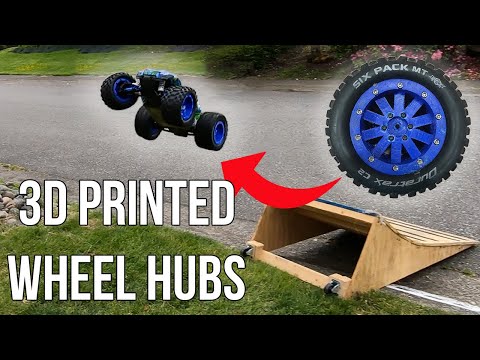 Custom 3D Printed Wheels for my 6s Rustler 4x4!