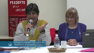 Cultura Para La Paz en Convergencia Universitaria - Presentación de Proyectos de Gestión
