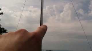 The proper way to secure a fixed wind turbine mount with a double slip catch for safety