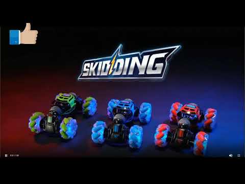 Видео обзор Мега крутая машинка перевертыш SKIDDING STUNT CAR управление жестами! Хит продаж 2020г!