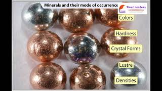 Minerals and Energy Resources - Minerals and their Mode of Occurrence