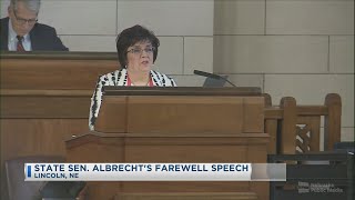 State Sen. Albrecht's Farewell Speech