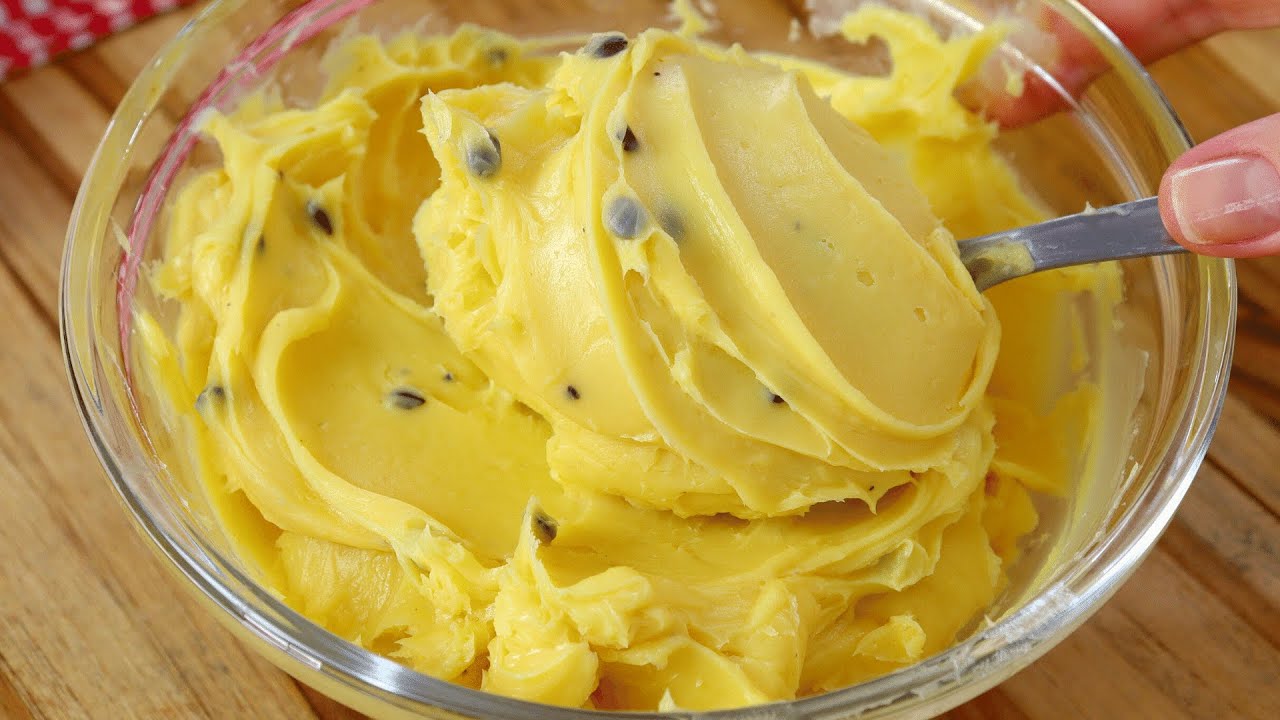 CREMOSO, ESTRUTURADO E SEM TALHAR | RECHEIO DE MARACUJÁ PARA BOLO FÁCIL