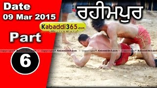 Rahimpur (Nakodar) Kabaddi Tournament 9 Mar 2015 Part 1 by Kabaddi365.com