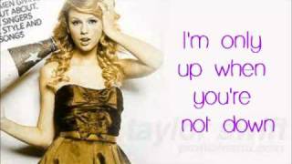 Taylor Swift - I&#39;m Only Me When I&#39;m With You lyrics
