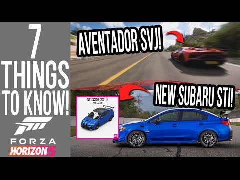 Forza Horizon 5 - 7 NEW THINGS You Need To Know About the FULL GAME!