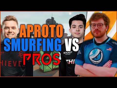 LG APROTO SMURFING VS PROS IN VALORANT