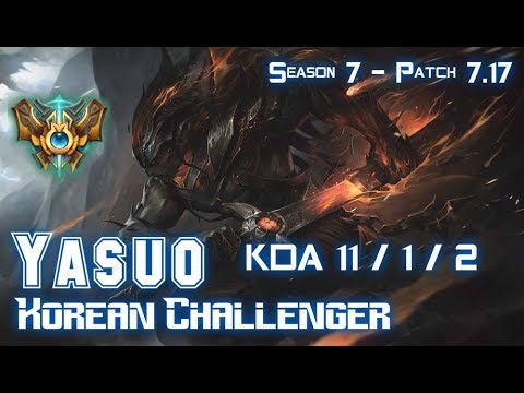 YASUO KOREAN CHALLENGER vs IRELIA Top - Patch 7.17 KR Ranked