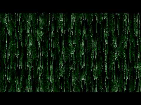 Screensaver matrix code rain