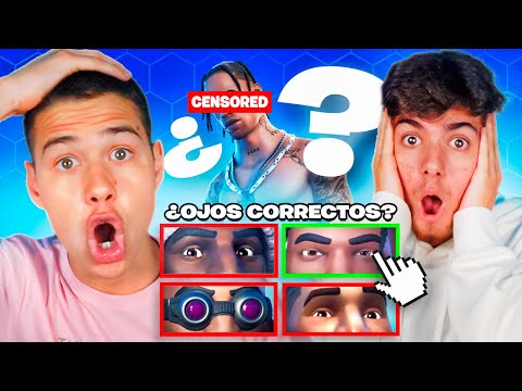 ADIVINA LA SKIN DE FORTNITE POR SUS OJOS! (ExaL04 vs Krufy)