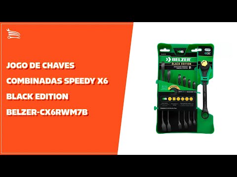 Jogo de Chaves Combinadas Speedy X6 Black Edition - Video