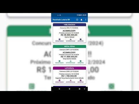 Loterias: resultados e bolão