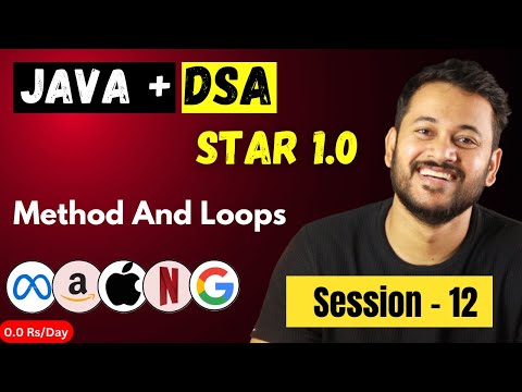 Mastering Java + DSA : Java +  | Flow Control And OOPs Concepts | Session 12