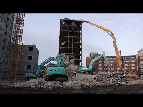 Bagger Liebherr 974 und Hitachi KMC 870  telescopic boom