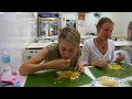 American Girls Eating Indian Food With Proper Way