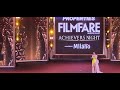Manushi Chhillar Receiving Awards At Filmfare Achievement Awards