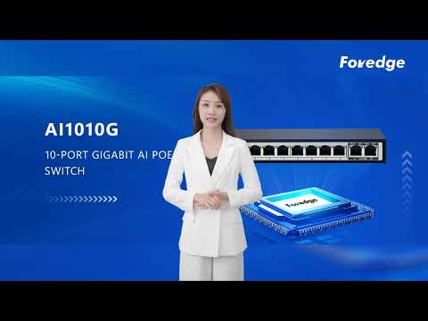 Foredge AI1010G 8 PORT Gigabit POE SWITCH