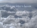 Ruth Ann | Letter To Heaven 
