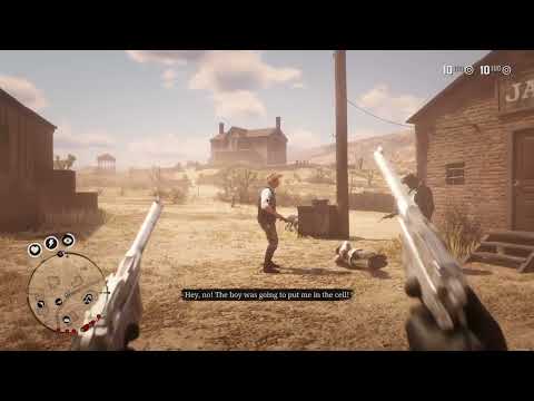 Red Dead Redemption 2 - Save Del Lobo from Sheriff Freeman then kill this ungrateful dude, low honor