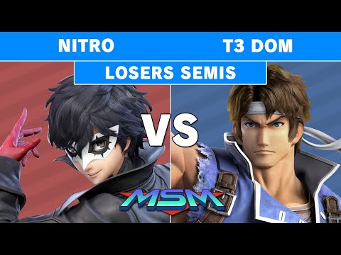 MSM 231 - Nitro (Joker) Vs CG | T3 Dom (Richter) Losers Semis - Smash Ultimate