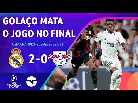 Gols e lances de Real Madrid x RB Leipzig