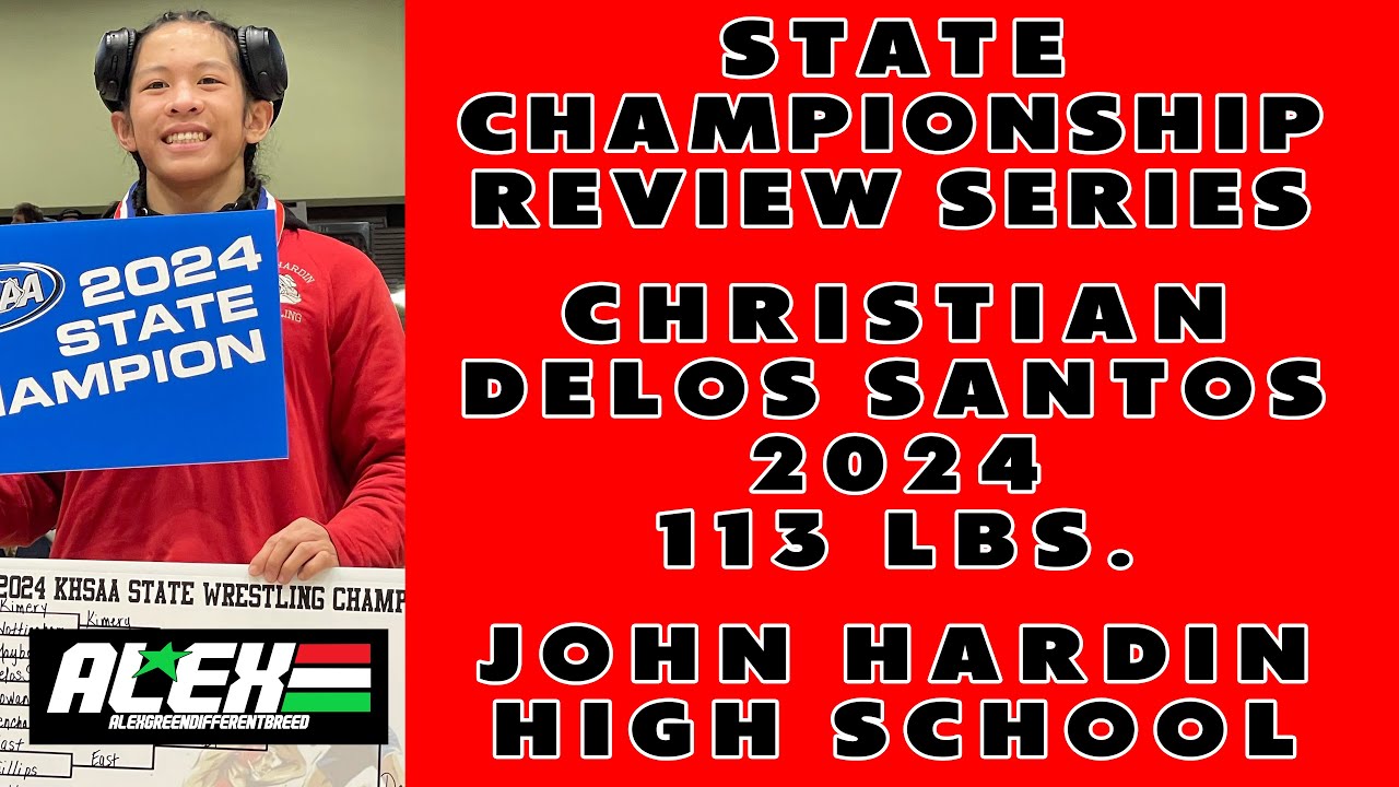 State Wrestling Championship match review w/ Christian Delos Santos (John Hardin; 2024 113 lbs.)
