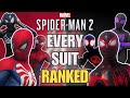 ALL 78 SUITS STYLES In Marvel S Spider Man 2 Ranked WORST To BEST
