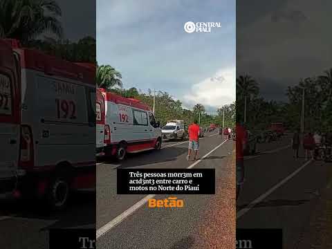 Três pessoas m0rr3m em ac1d3nt3 entre carro e motos no Norte do Piauí
