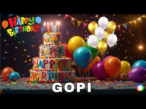 Happy Birthday Gopi, Birthday Wishes, Birthday Song, Today, hbd