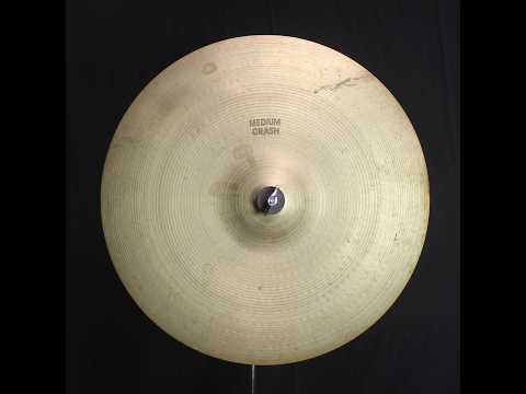 Vintage Zildjian 18" 1970's Hollow Logo A Medium Crash - 1654g (video demo) image 5