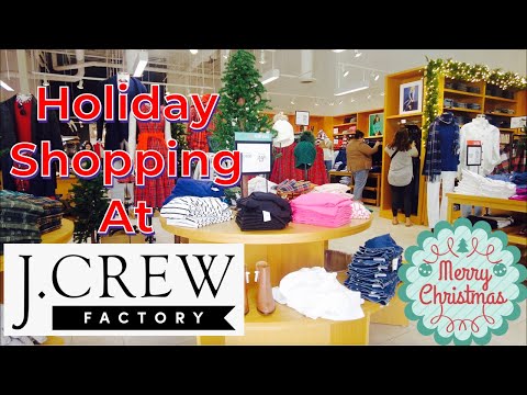 Compras de Natal na J.Crew Factory Store | Roupas masculinas, femininas, infantis, acessórios, suéteres e muito mais