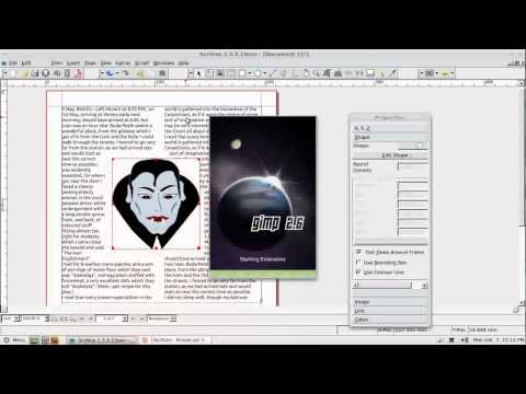Scribus Video Tutorial - Part 4 - Text around an image 2 of 2