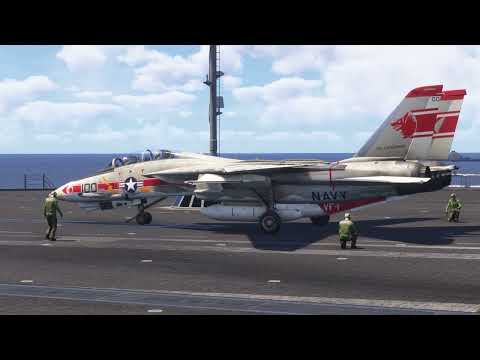 F-14A Tomcat Epic Carrier Launch – Afterburners Blazing! | MSFS 2024