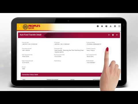 People's Corporate Internet Banking | Auto Fund Transfer Maintenance